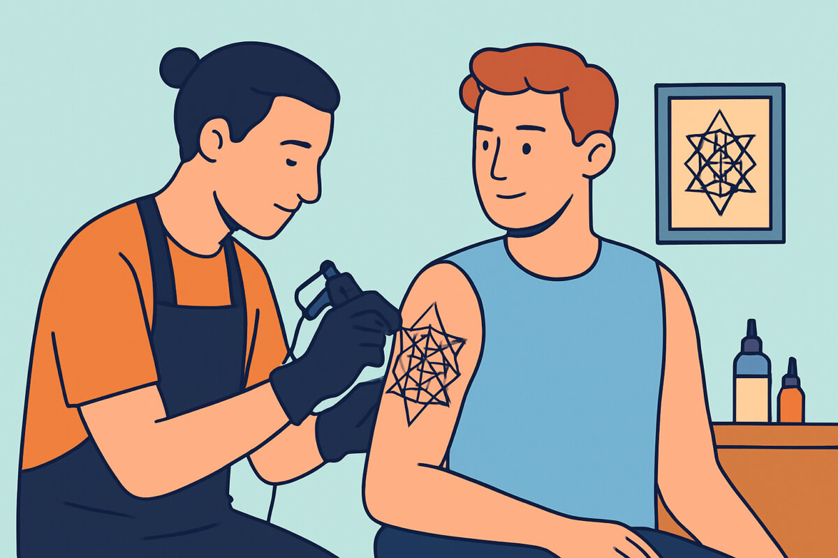 Geometrinen tatuointi – tarkkuus ja symmetria viivoissa
