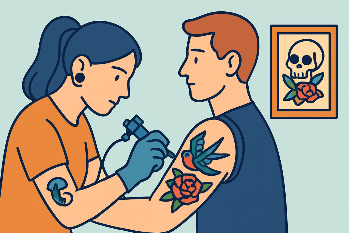 Neo-traditional tatuointi – tyylin ominaisuudet ja värit