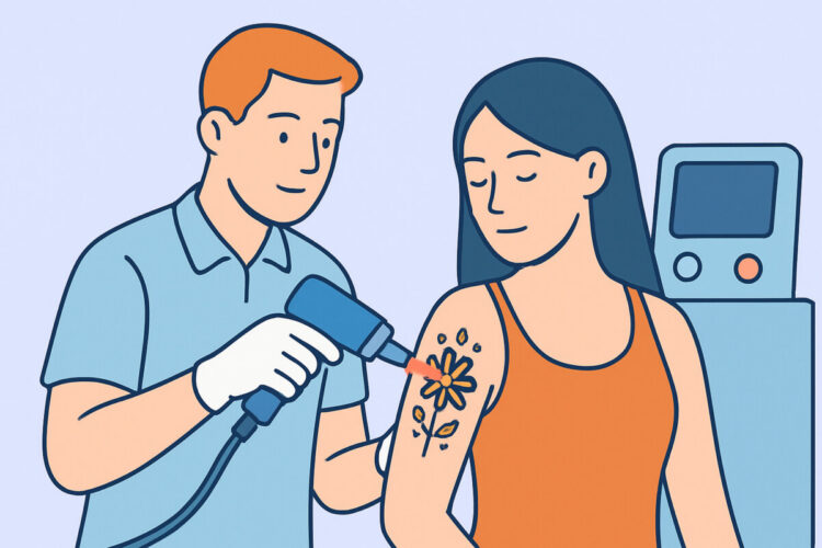 Pikosekuntilaser ja Q-switch-laser tatuoinnin poistossa