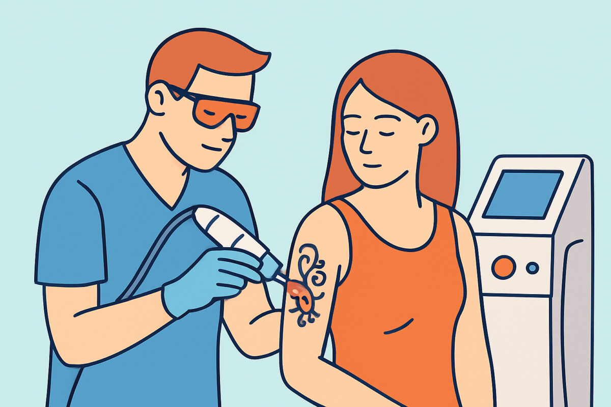 Tatuoinnin poisto laserhoidolla – istuntojen kulku