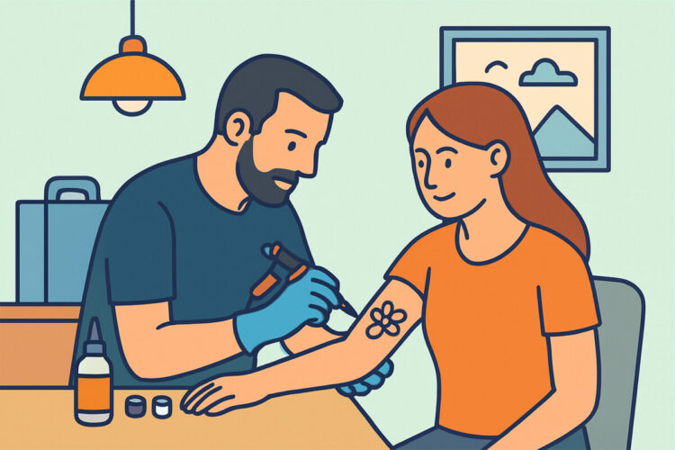 Tatuointitarvikkeiden myyjät ja kotona käyttö ammattilaisille